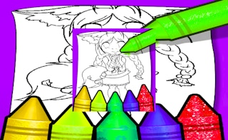 Image Anime Fox Girl Cute Coloring Pages